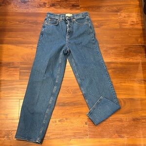 Universal Thread Classic Blue Highest Straight Jeans Size 4